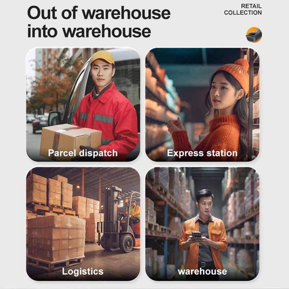 Mini 2D Barcode Scanner Wireless Bluetooth QR & Data Matrix Reader-TD-W7