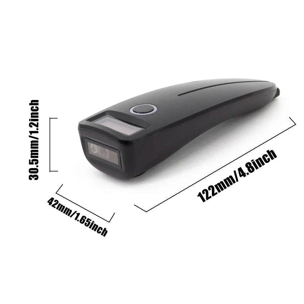 Mini 2D Barcode Scanner Wireless Bluetooth QR & Data Matrix Reader-TD-W7