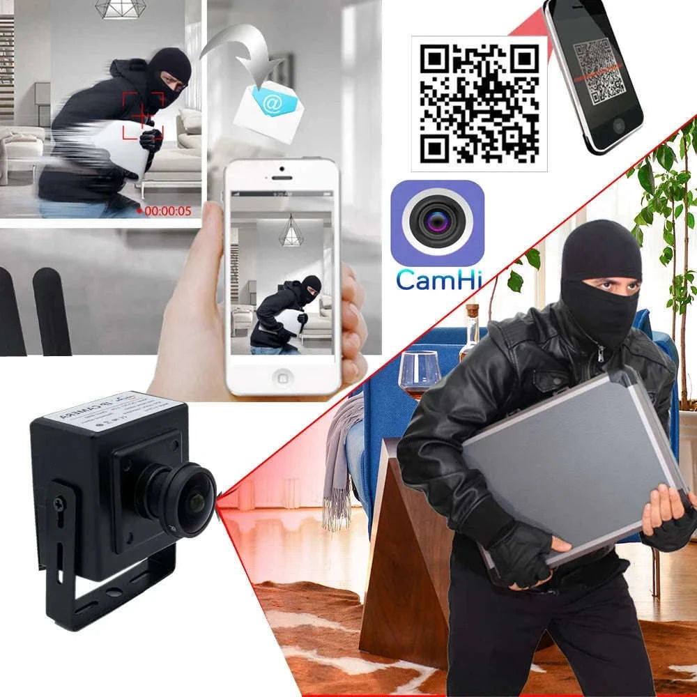 Mini 4G Indoor Security Camera, 5MP Wide-Angle Motion Detection-5MP Angle 195 degree