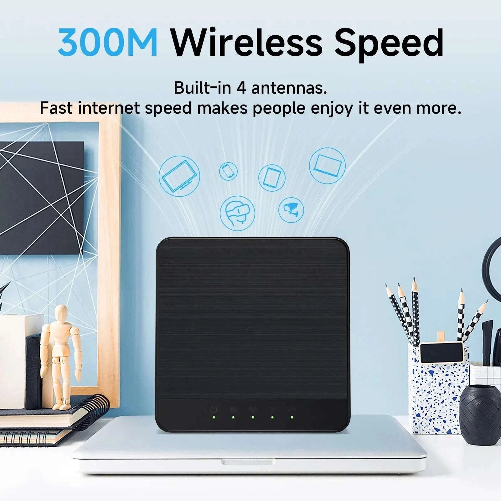 Mini 4G LTE WiFi Router with SIM Card Support-European regulations / China Mainland / 4G LET Router