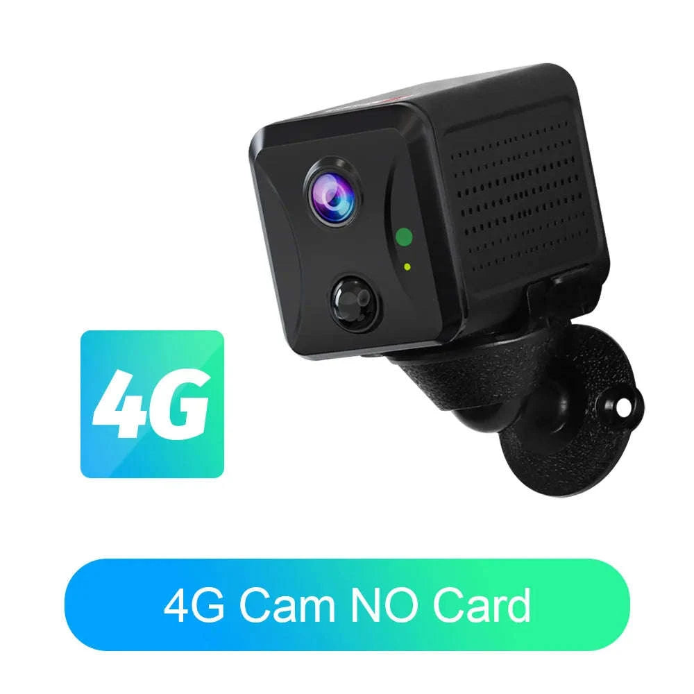 Mini 4G/WiFi Security Camera with 5MP HD, Night Vision & Battery-WiFi Cam No Card / China Mainland