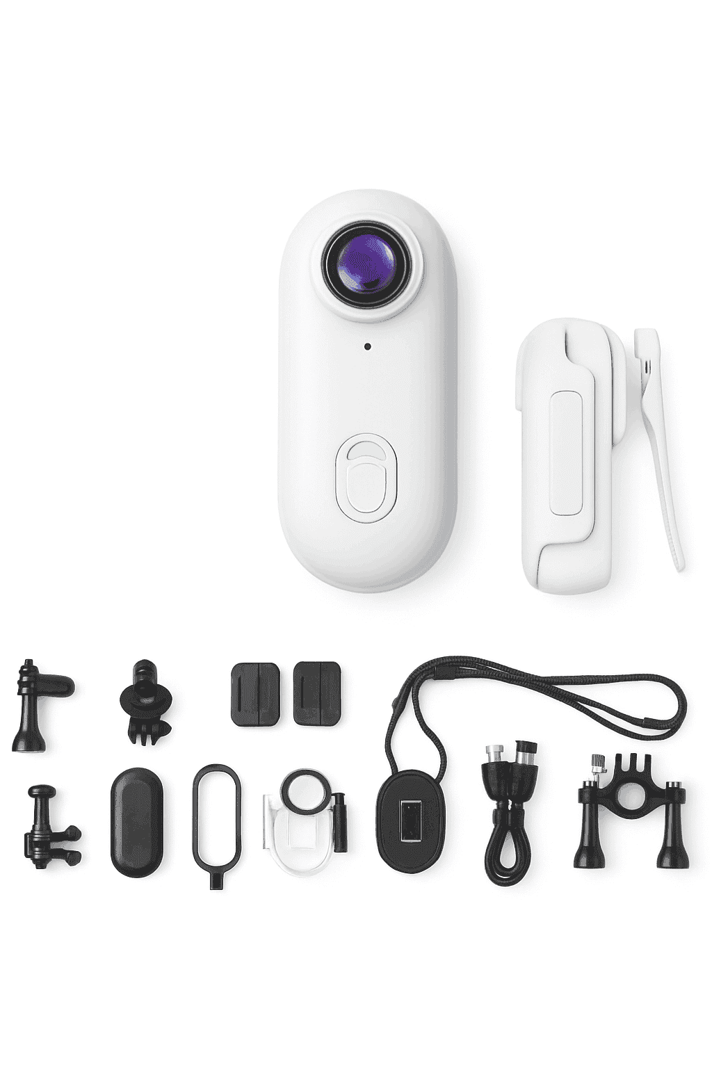 Mini 4K Action Camera with WiFi, Waterproof Helmet Body Cam-1080P-Black / no card