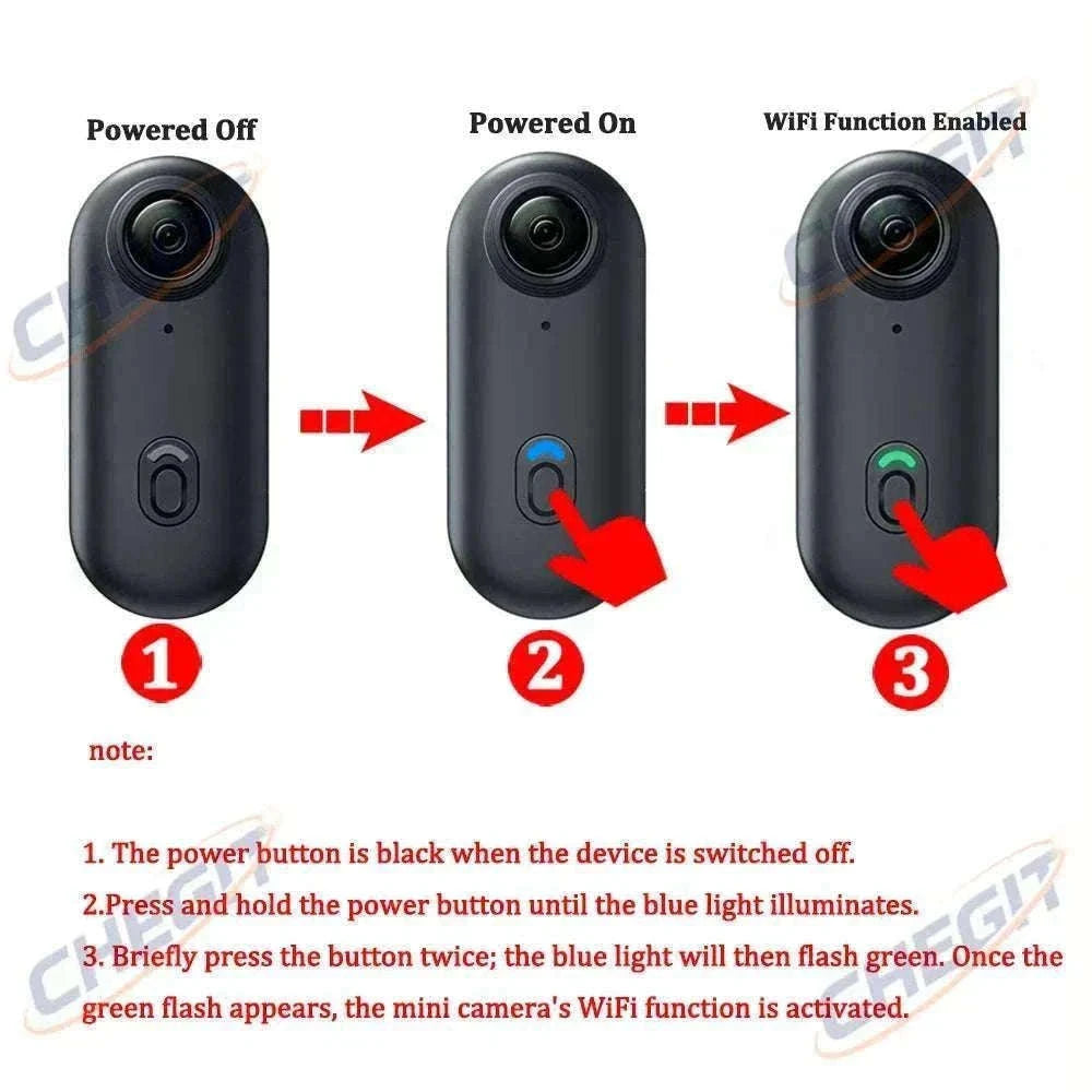 Mini 4K Action Camera with WiFi, Waterproof Helmet Body Cam-1080P-Black / no card