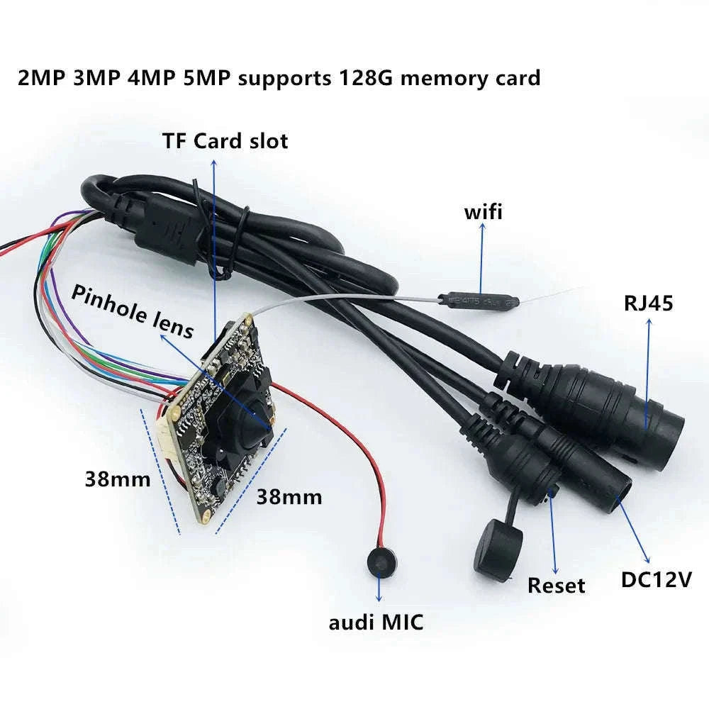Mini 5MP 1080P WiFi IP Camera Module with Motion Detection-5MP WIFI