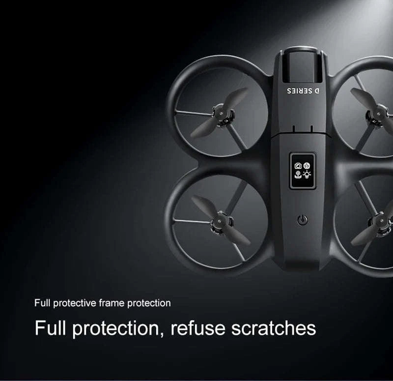 Mini 8K Dual‑Camera Drone with GPS and Obstacle Avoidance-Grey-8K HD-VR