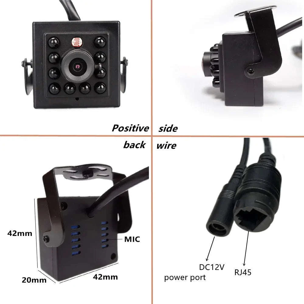 Mini 8MP Indoor Security Camera with 940nm Night Vision-4MP