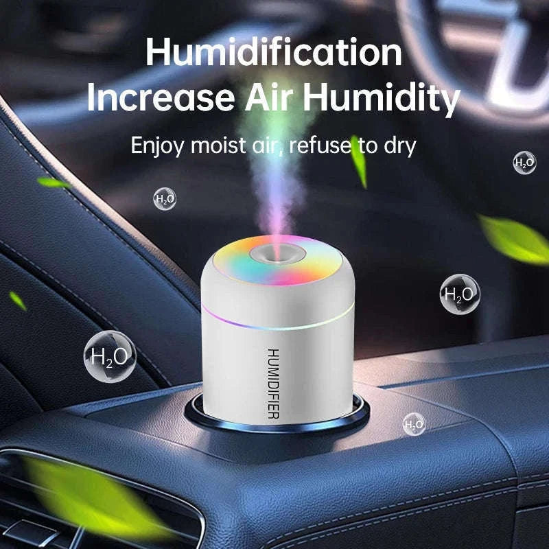 Mini Air Humidifier USB Aroma Diffuser for Dry Spaces-WHITE