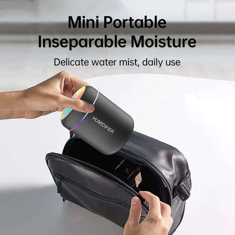 Mini Air Humidifier USB Aroma Diffuser for Dry Spaces-WHITE