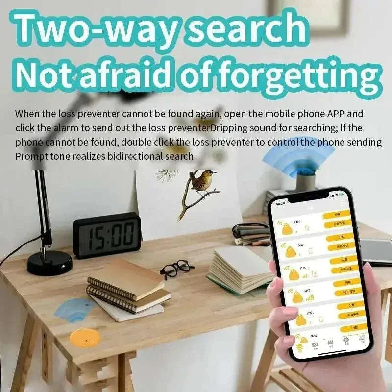 Mini Bluetooth 5.0 Tracker – Smart Finder for Keys, Bags, and Everyday Essentials-Orange