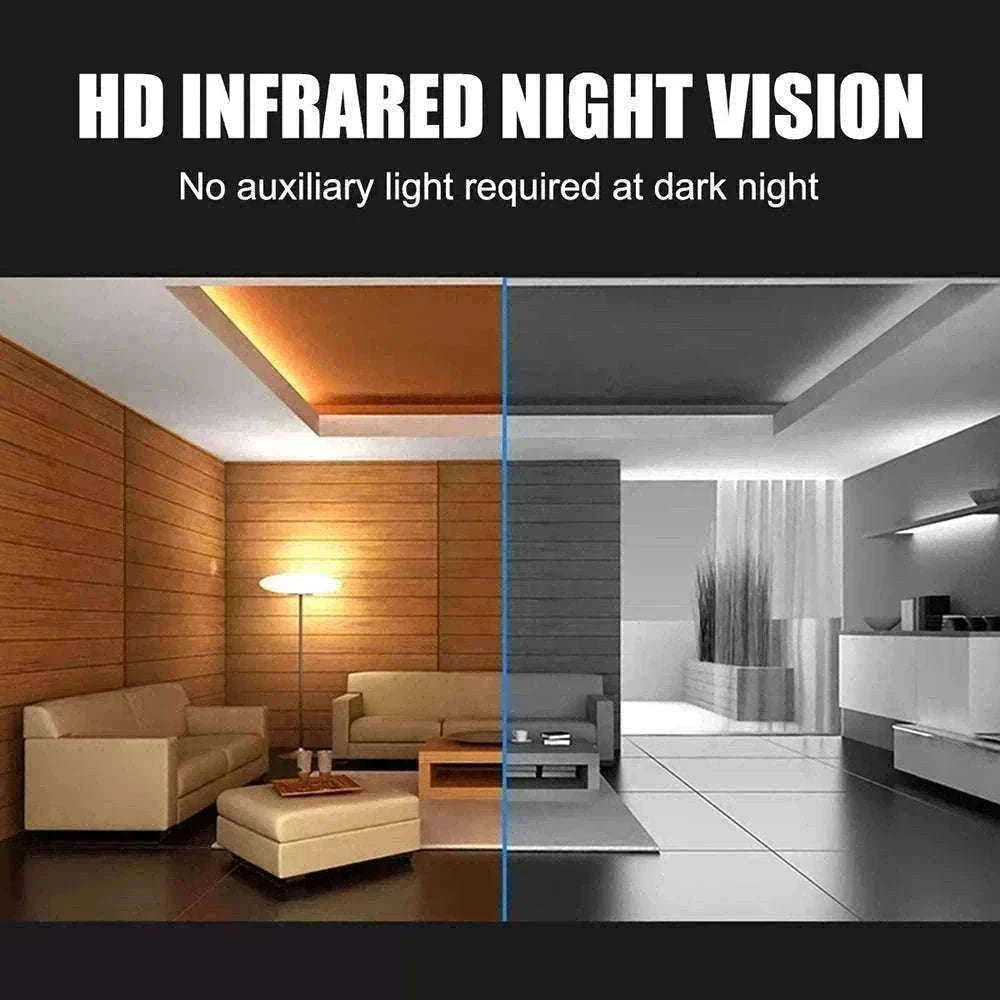 Mini Body Camera 1080P HD with Night Vision & 180° Lens-black / Without TF Card
