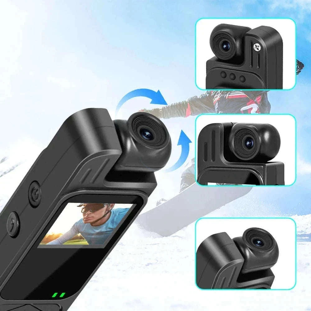 Mini Body Camera 1080P HD with Night Vision & 180° Lens-black / Without TF Card