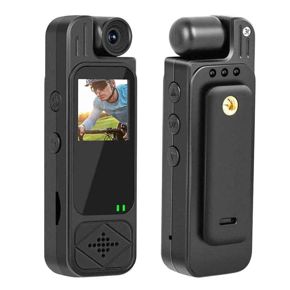 Mini Body Camera 1080P HD with Night Vision & 180° Lens-black / Without TF Card