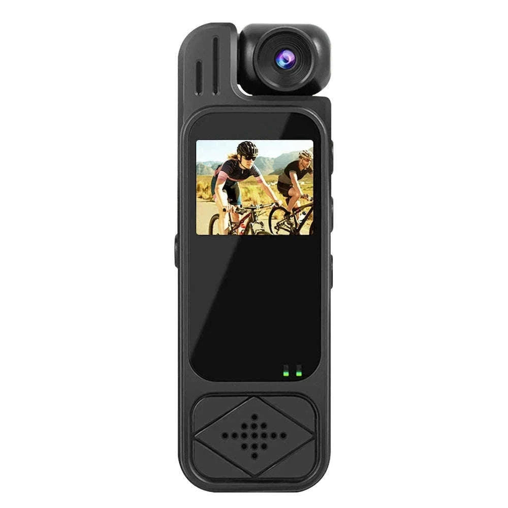 Mini Body Camera 1080P HD with Night Vision & 180° Lens-black / Without TF Card