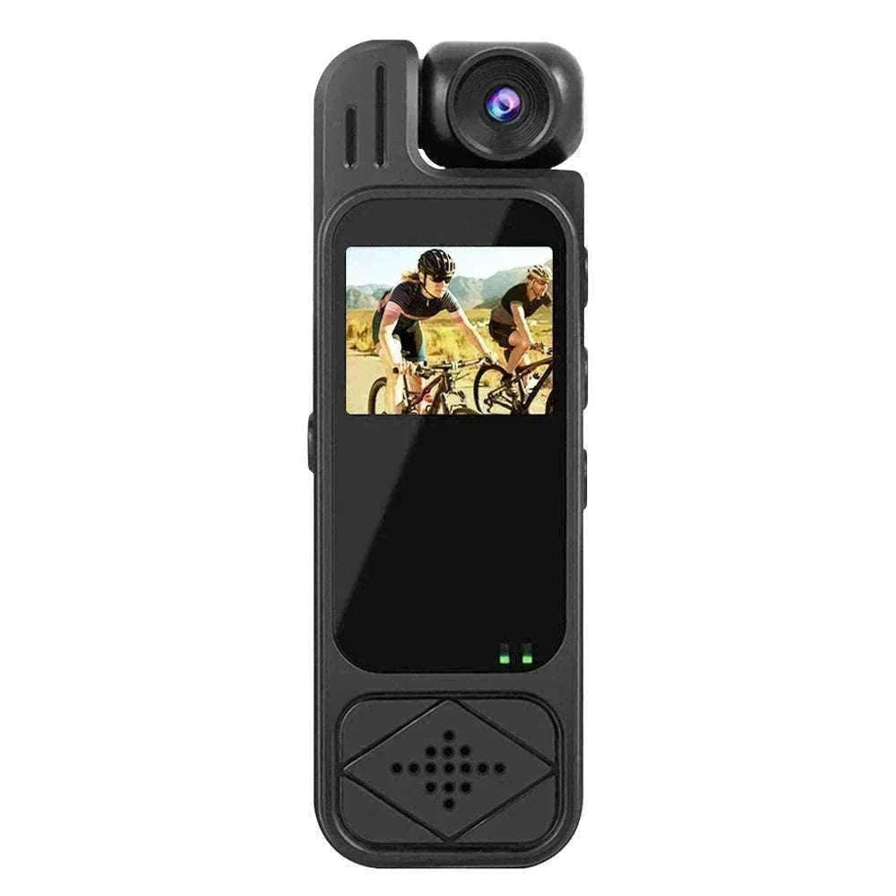 Mini Body Camera 1080P HD with Night Vision & 180° Lens-black / Without TF Card