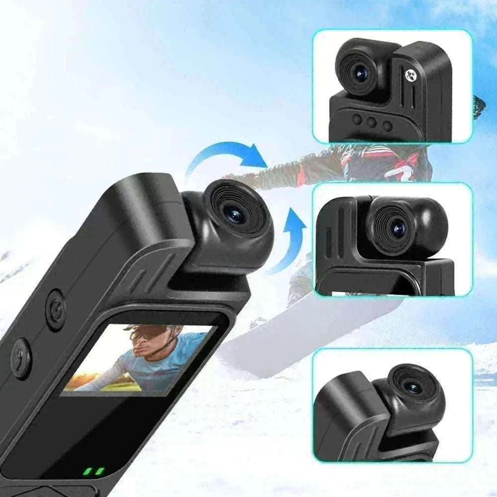 Mini Body Camera 1080P HD with Night Vision & 180° Lens-black / Without TF Card