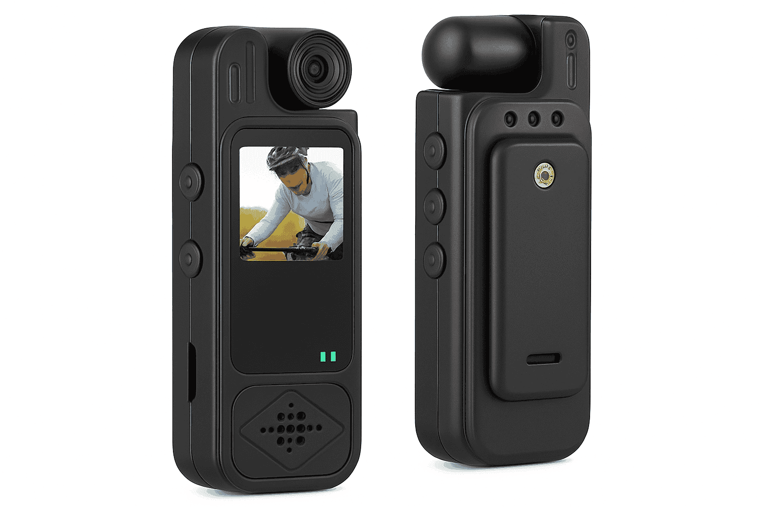 Mini Body Camera 1080P HD with Night Vision & 180° Lens-black / Without TF Card