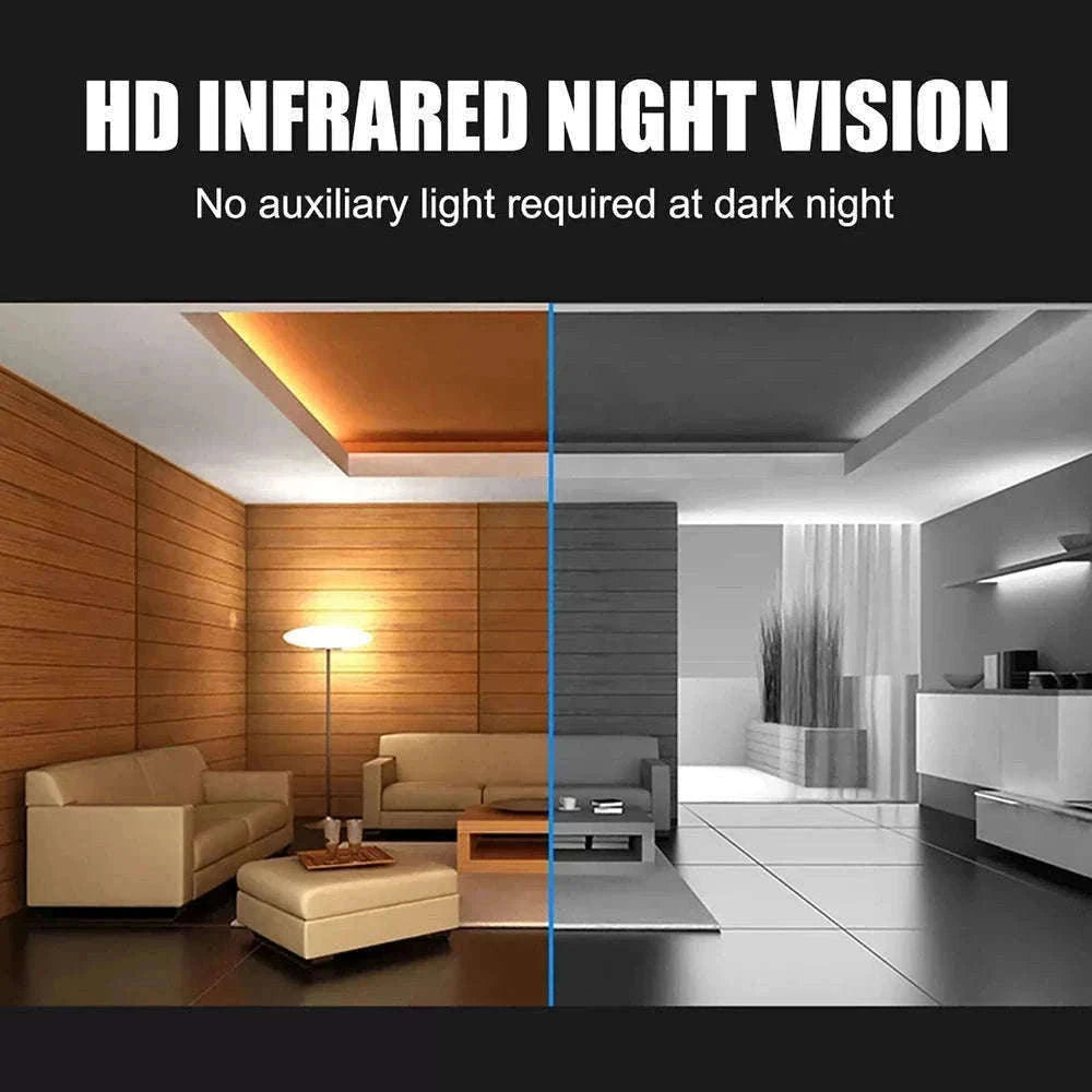 Mini Body Camera 1080P HD with Night Vision & 180° Lens-black / Without TF Card