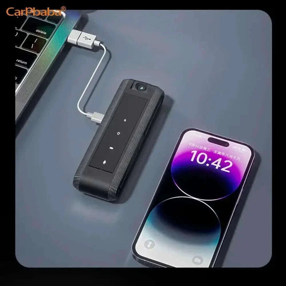 Mini Body Camera 1080P HD with Night Vision & 180° Rotating Lens-Black