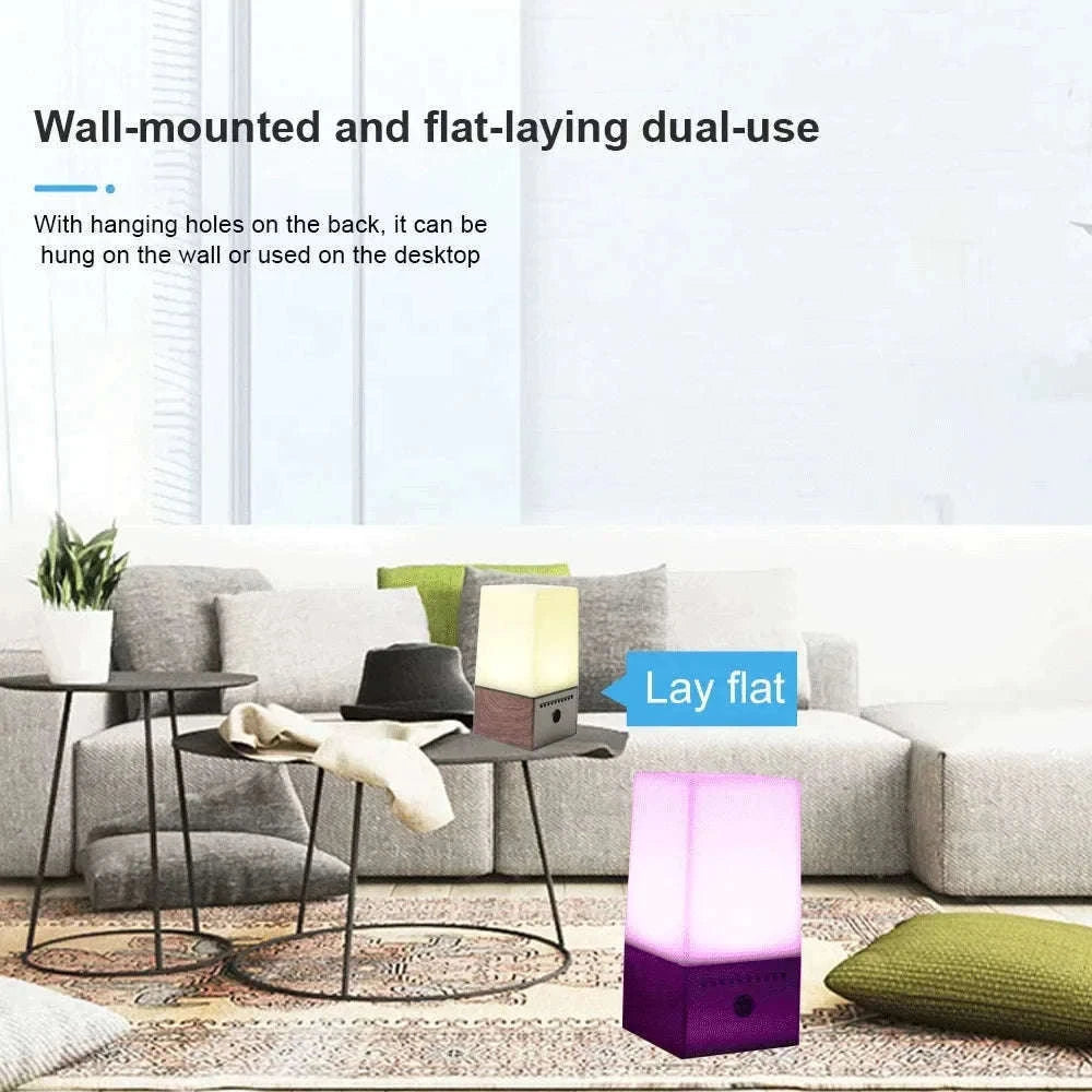 Mini Camera Light WiFi Security LED Desk Lamp with Night Vision-Black / only camera