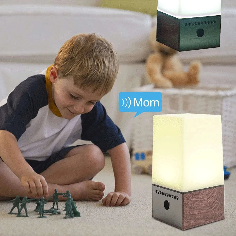 Mini Camera Light WiFi Security LED Desk Lamp with Night Vision-Black / only camera
