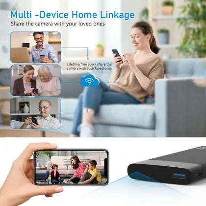 Mini Camera Powerbank with 10000mAh Capacity and WiFi-Default Title