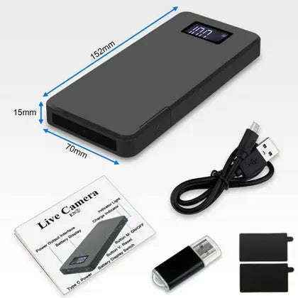 Mini Camera Powerbank with 10000mAh Capacity and WiFi-Default Title