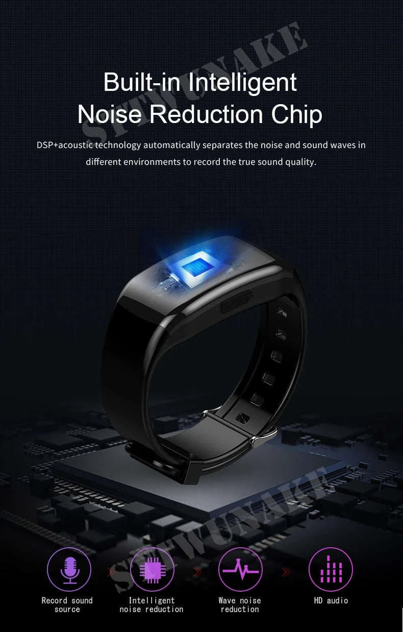 Mini Camera Watch 1080P HD Voice & Video Recorder Wristband-Recorder / 128GB