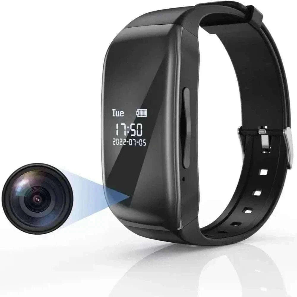 Mini Camera Wristwatch 1080P HD with 4GB Memory Discreet Design-black / 8GB / China Mainland