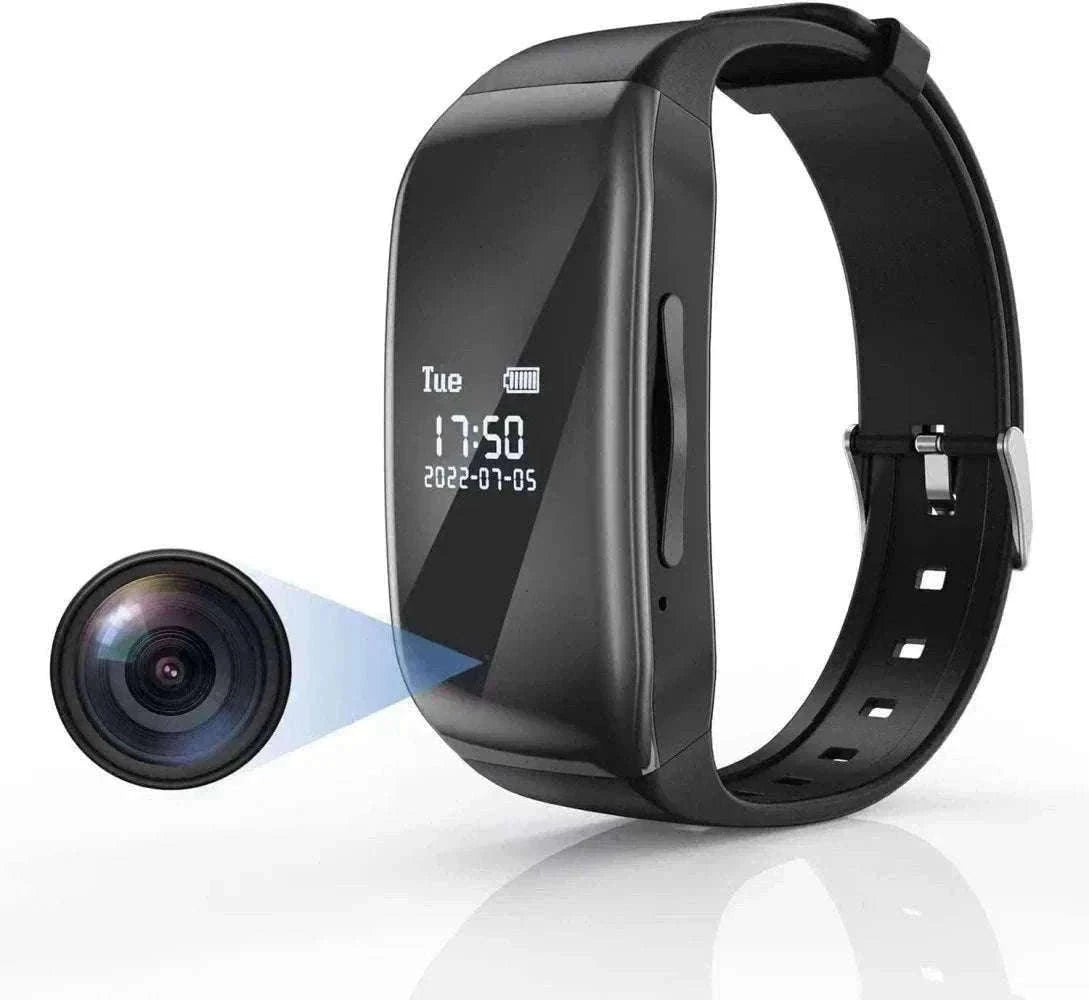 Mini Camera Wristwatch 1080P HD with 4GB Memory Discreet Design-black / 8GB / China Mainland