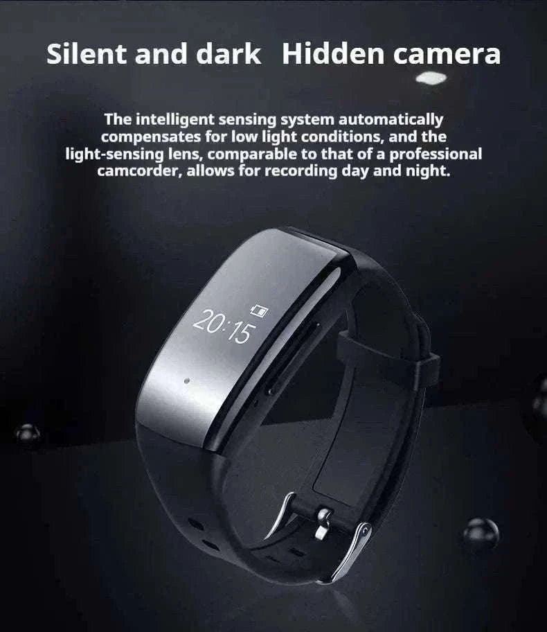 Mini Camera Wristwatch 1080P HD with 4GB Memory Discreet Design-black / 8GB / China Mainland