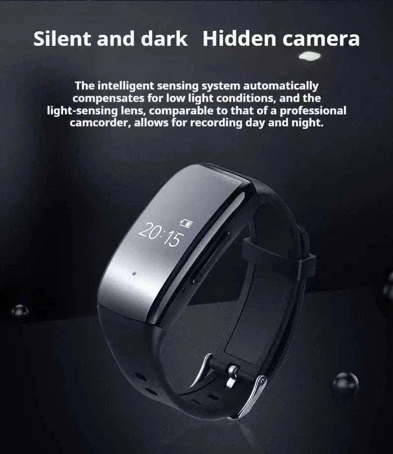 Mini Camera Wristwatch 1080P HD with 4GB Memory Discreet Design-black / 8GB / China Mainland