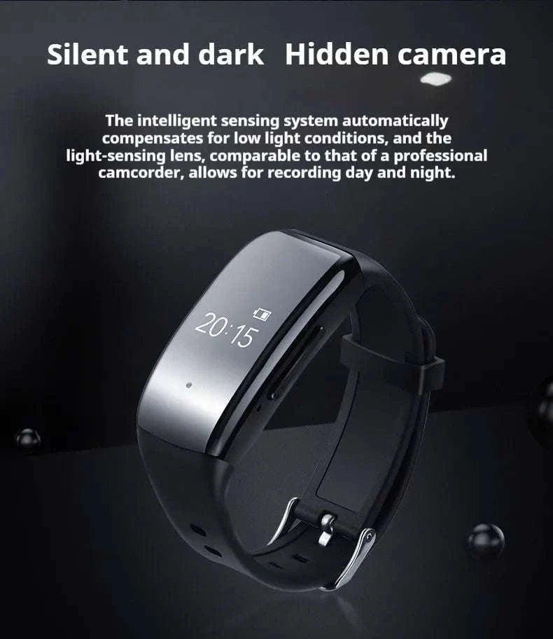 Mini Camera Wristwatch 1080P HD with 4GB Memory Discreet Design-black / 8GB / China Mainland