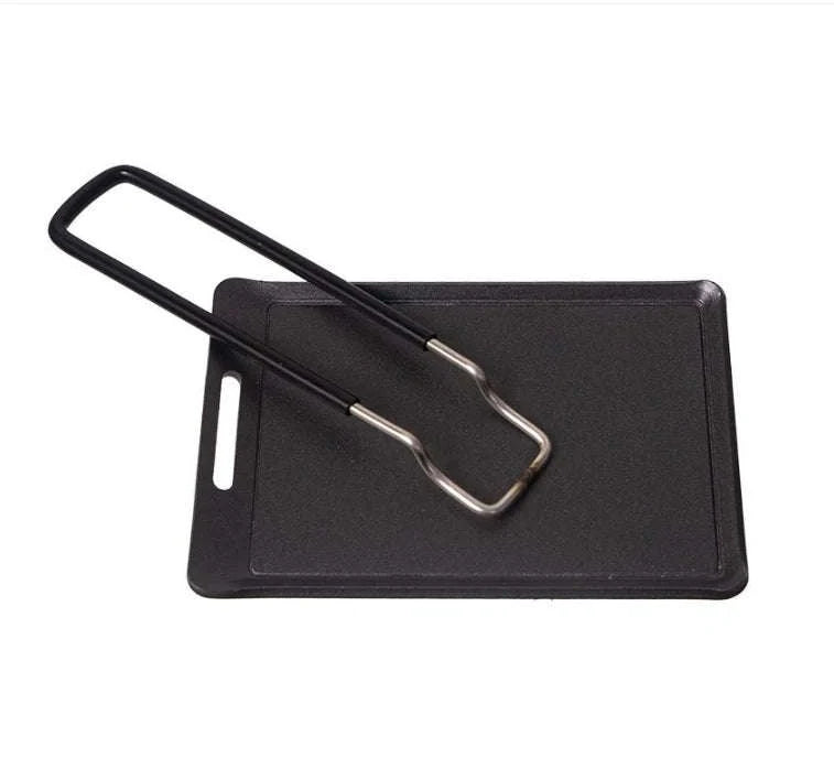 Mini Camping Frying Pan Portable Outdoor Grill Pan-Black