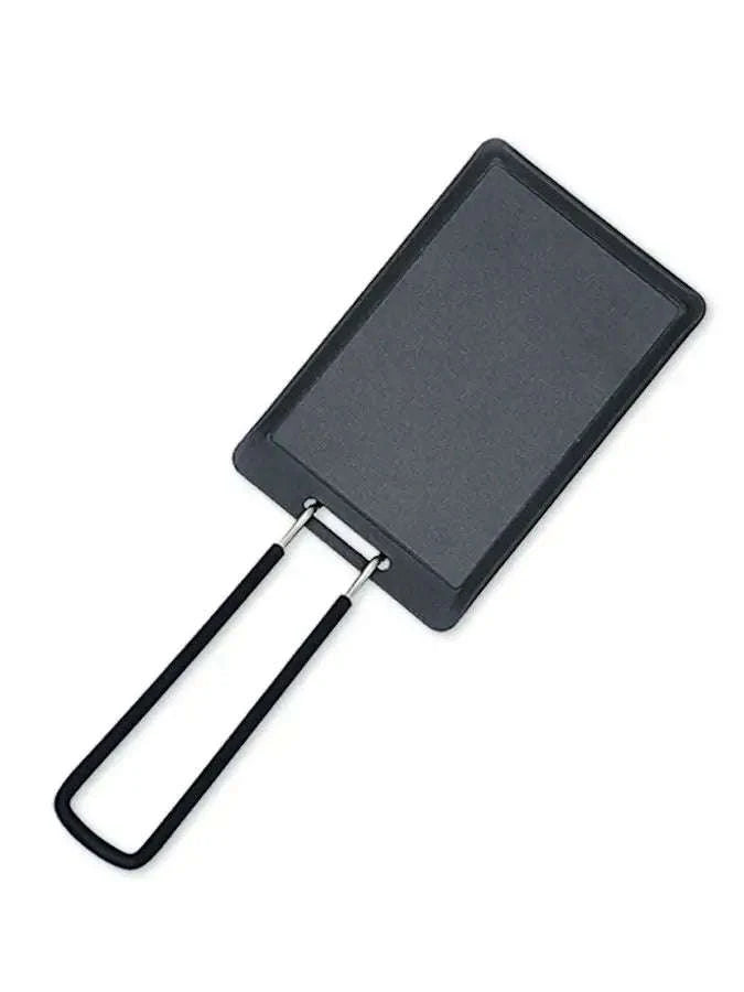 Mini Camping Frying Pan Portable Outdoor Grill Pan-Black