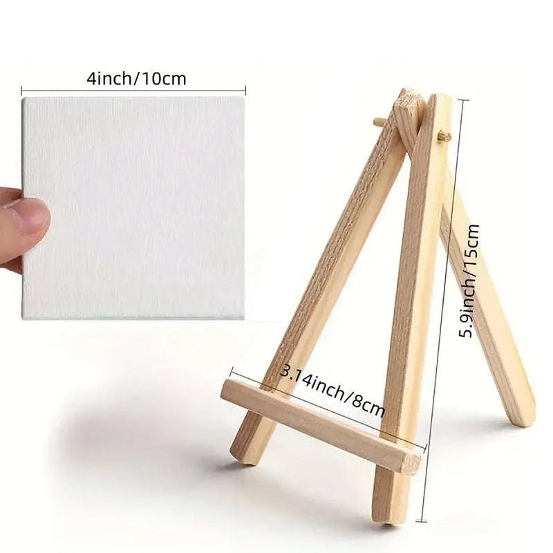 Mini Canvas Painting Set (5pcs) – 8×15cm Wooden Canvases-(3)-5PCS