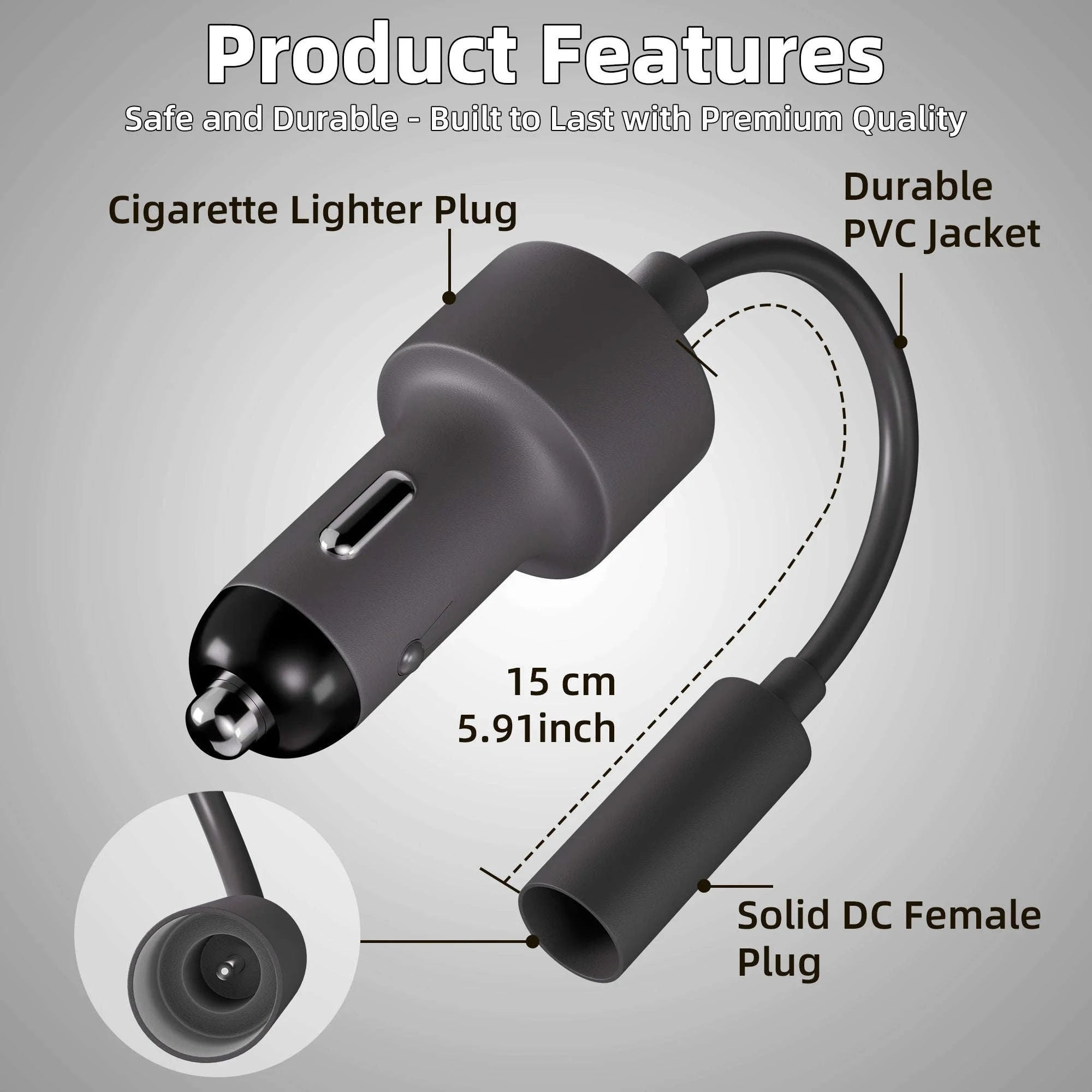 Mini Car Charger Adapter 12V to 20V Converter-For Starlink Mini