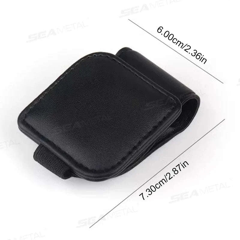 Mini Car Glasses Holder Magnetic Sun Visor Clip-WHITE