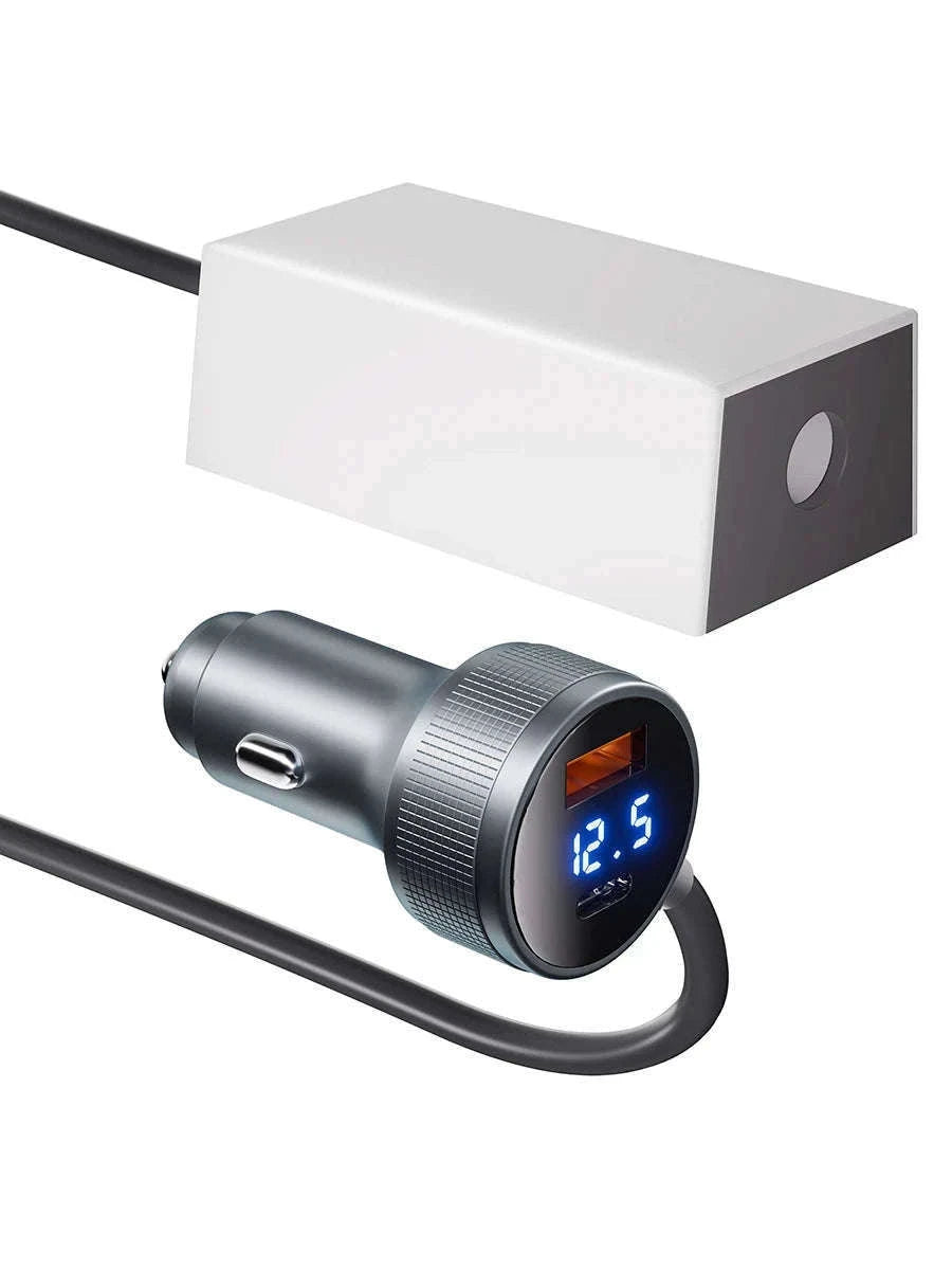 Mini Cigarette Lighter Adapter 36V 1.67A 3-in-1 Cord-1M
