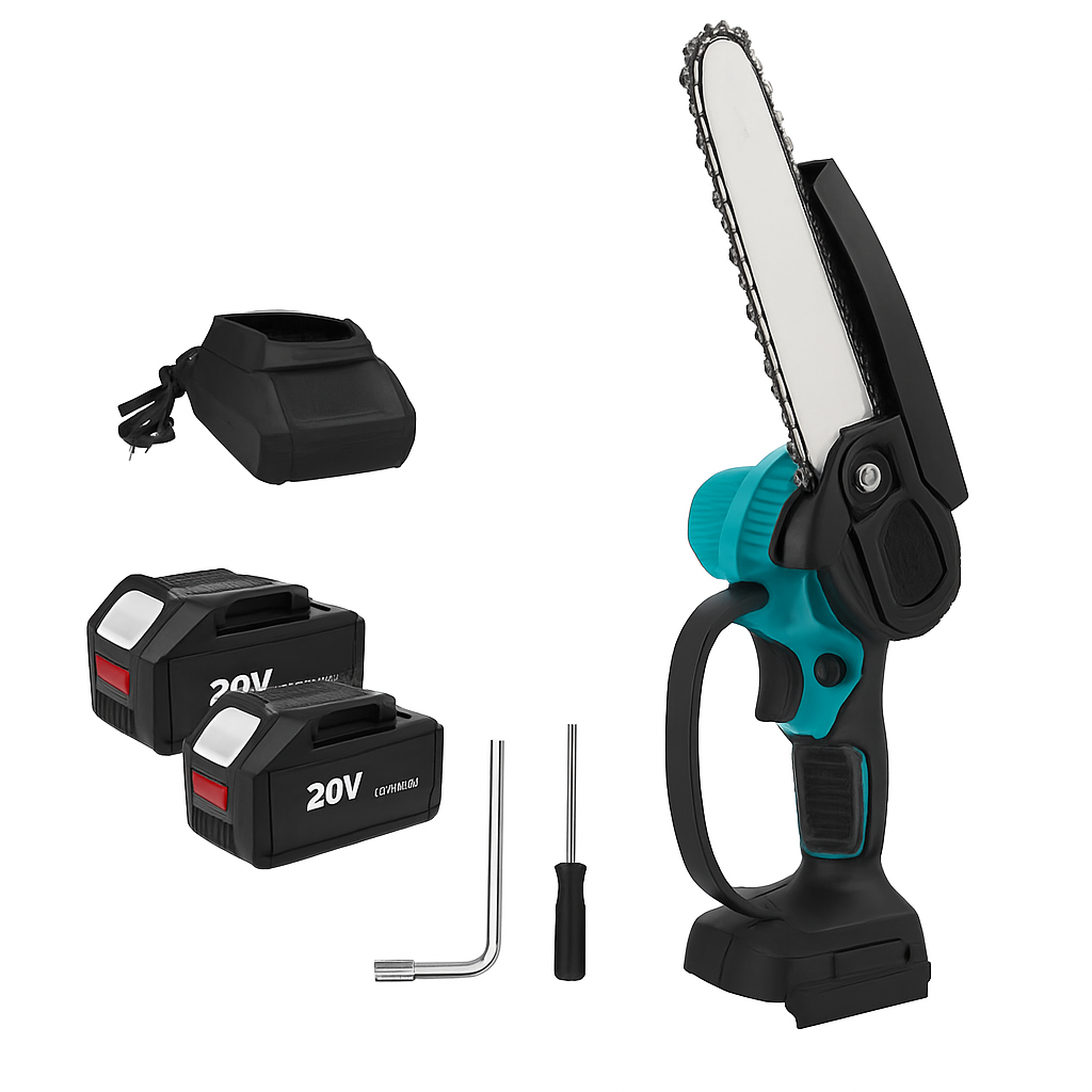 6-Zoll-Mini-Akku-Kettensäge zum Beschneiden und für Heimwerkerarbeiten