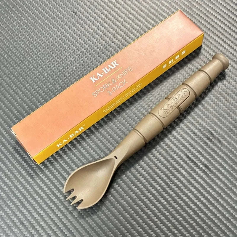 Mini Cutlery Set Foldable Fork Spoon Knife Combo-United States / Dark Khaki