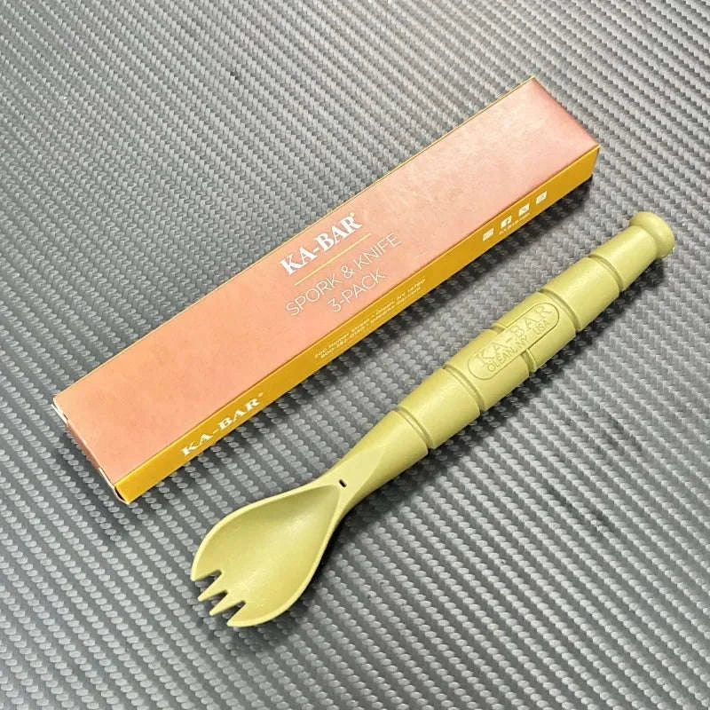 Mini Cutlery Set Foldable Fork Spoon Knife Combo-United States / Dark Khaki
