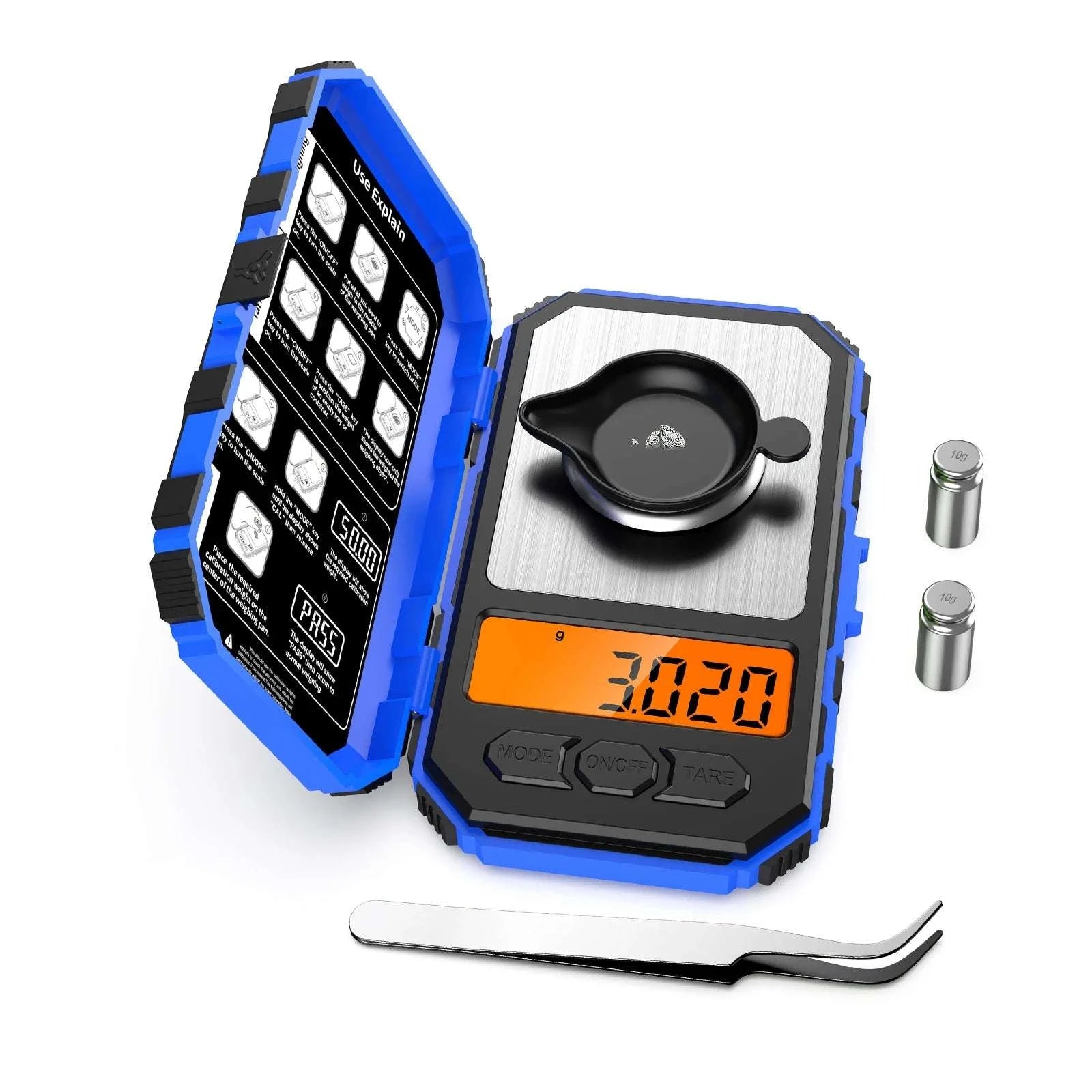 Mini Digital Precision Scale 0.001g Accuracy Pocket Weighing Tool-A1-0.001g 50g-Green / China Mainland