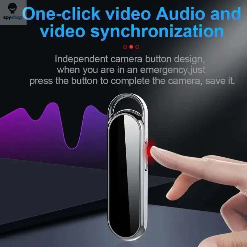 Mini Digital Recorder – 1080P Video, Clear Audio, Discreet Wearable Design-128GB