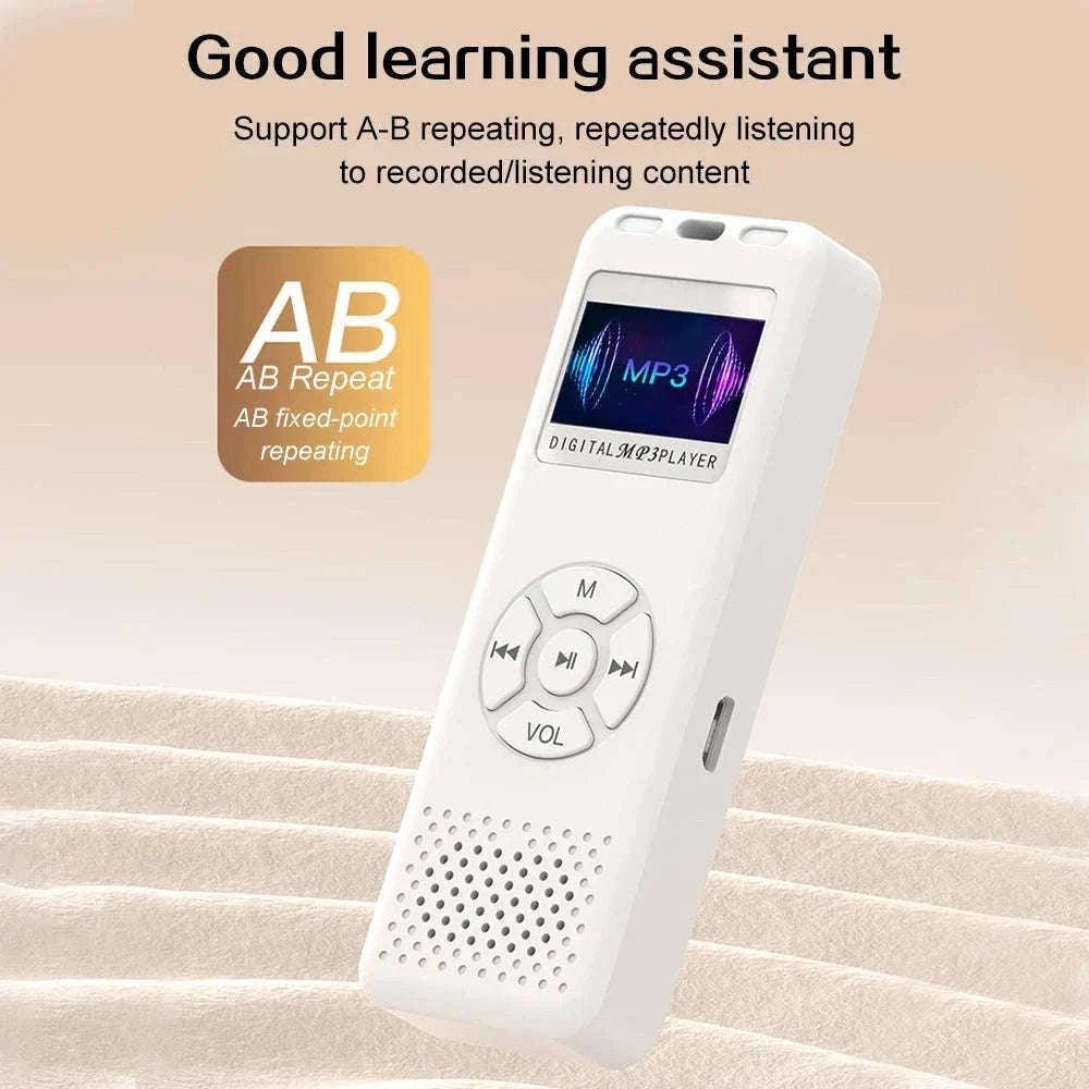 Mini Digital Voice Recorder with MP3 and FM Functions-black