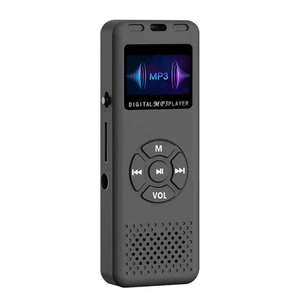 Mini Digital Voice Recorder with MP3 and FM Functions-black