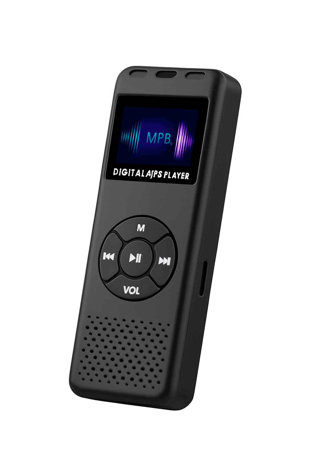 Mini Digital Voice Recorder with MP3 and FM Functions-black