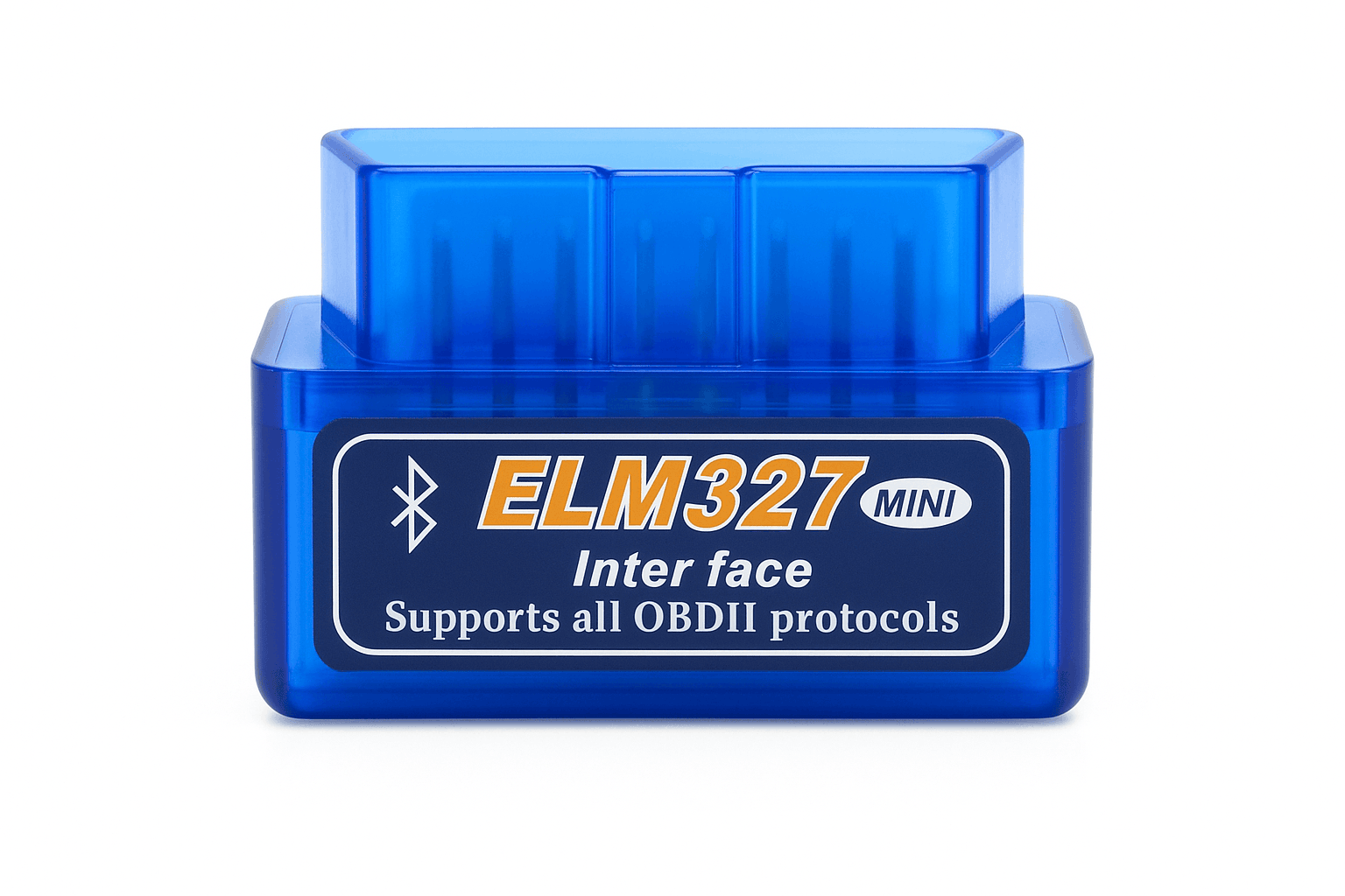Mini ELM327 Bluetooth OBD2 Scanner for Fast Car Diagnostics-Blue
