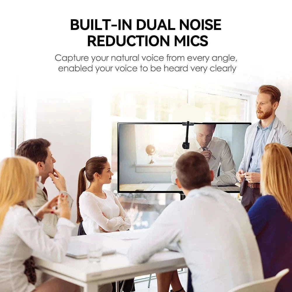 Mini Eye-Contact USB Webcam for Meetings and Online Classes-5MP autofocus