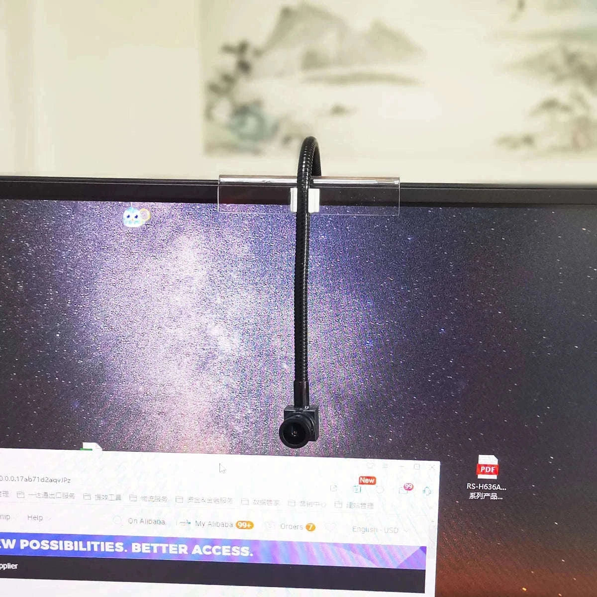 Mini Eye-Contact USB Webcam for Meetings and Online Classes-5MP autofocus