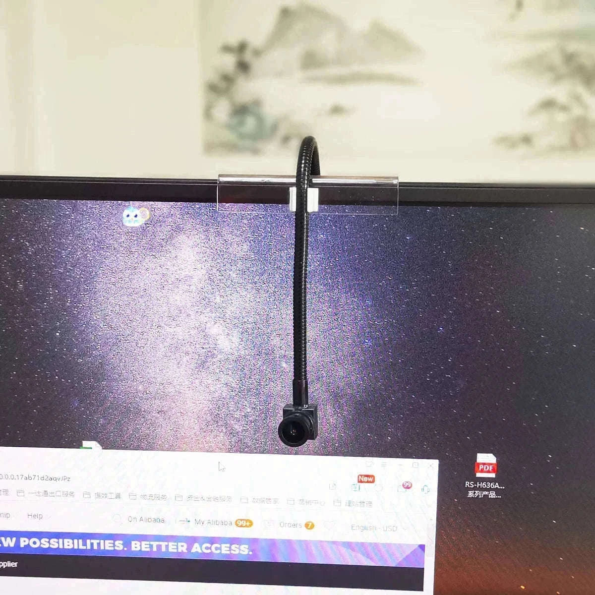 Mini Eye-Contact USB Webcam for Meetings and Online Classes-5MP autofocus